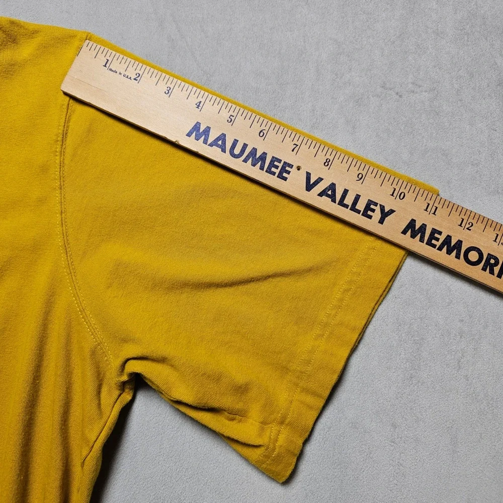 Duluth Trading Co Mens 2XL‎ Yellow Short Sleeve Crew Neck Workwear T-Shirt